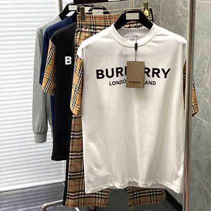 Burberry巴寶莉經典格紋拼接